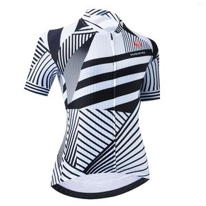 Racing Vestes 2023 Pro Team Aero Maillot De Cyclisme Femmes À Manches Courtes Respirant Race Fit VTT Vélo Chemise Léger Route Vélo Sportswear