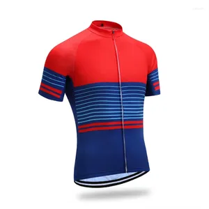 Vestes de course 2023 vêtements à manches courtes en gros personnalisé cyclisme hommes VTT équitation vêtements respirant vélo