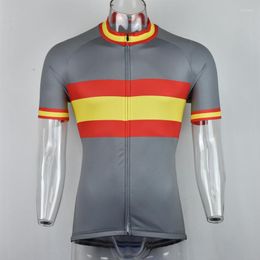 Vestes de course 2023 Espagne équipe cyclisme maillot personnalisé route montagne course haut classique Max tempête 4 poches