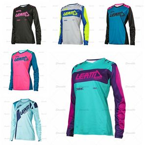 Racing Jackets 2023 Women Downhill Jerseys Mountain Bike MTB Shirts Offroad DH Motorcycle Jersey Motocross Sportwear Clothing Leat