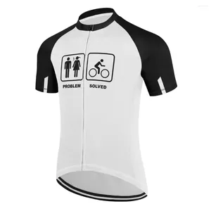 Vestes de course 2024 Vêtements de cyclisme Été Hommes Chemise de vélo drôle Cycle à manches courtes Maillot VTT Vêtements de vélo de route