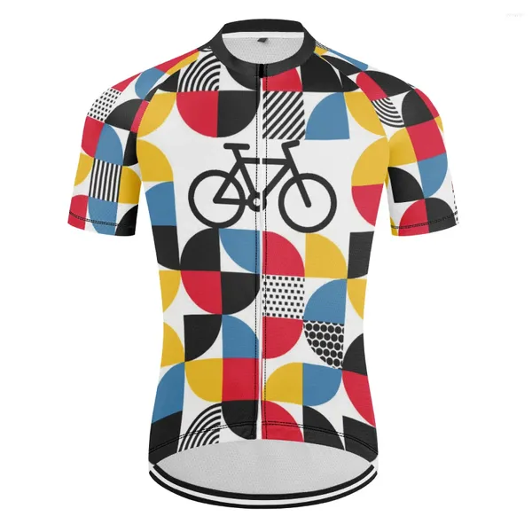 Vestes de course 2024 Cycling Summer Men Funny Bicycle Shirt cycle à manches courtes en jersey de vélo