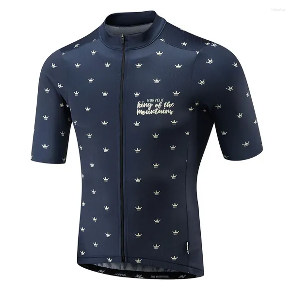 Jackets de carreras 2024 Morvelo Summer transpirable Cycling Cycling Jersey Men Ropa de Ciclismo Hombre Ropa de bicicleta Tops Mtb Ciclismo de bicicleta