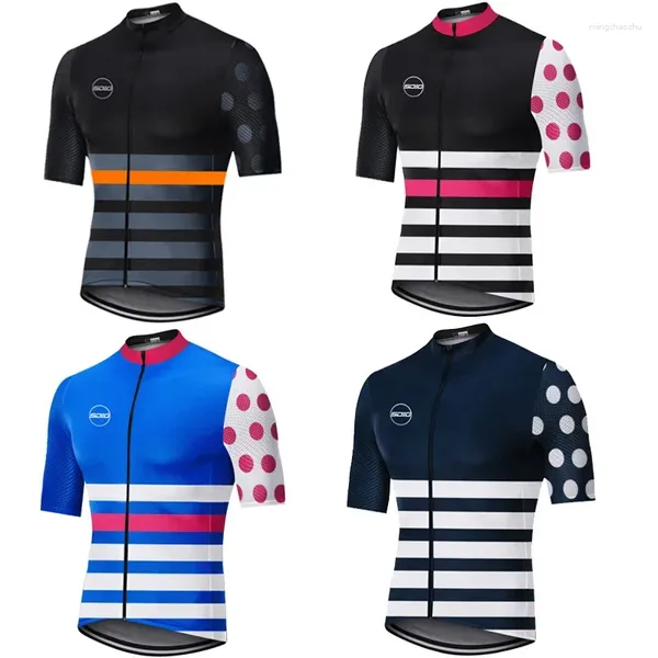 Vestes de course 2024 été vélo chemise hommes cyclisme maillot à manches courtes vêtements de sport route Hombre équipe