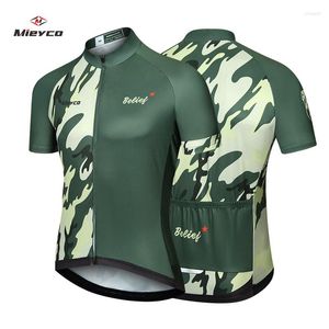 Racing Jackets 3 Color Cycling Clothes 2023 Summer Men Bicycle Shirt Cycle Short Sleeve Mtb Jersey Road Bike Clothing Dry Maillot Velo Homme