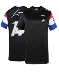 Racing Jackets Alpine F1 Team Motorsport T -shirt Blue Black Merchandise Jersey Teamline Shirt Shirt -kleding met korte mouwen8591983
