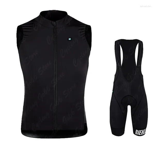 Vestes de course BIEHLER Gilet de cyclisme sans manches coupe-vent Jersey Sports de plein air Gilet de vélo veste de vélo vêtements VTT Chaleco Ciclismo