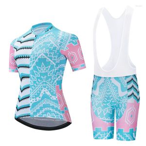 Racing Jackets Blue Summer Cycling Jersey Vrouwen met korte mouwen fietskleding Maillot Ropa Ciclismo Bike Dessen Max Storm