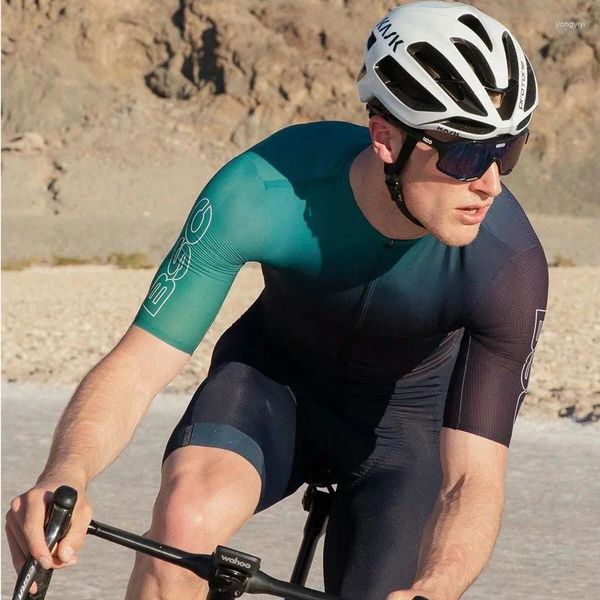 Vestes de course Série BSC Aero Maillot de cyclisme pour hommes Respirant Cool Vêtements de vélo à manches courtes Chemise de vélo de route confortable Tops Maillot