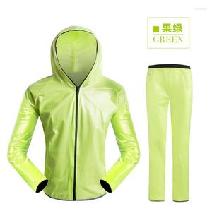 Racing Vestes Par DHL 10 pcs À Séchage Rapide Cyclisme Imperméable Imperméable Vélo Veste Hommes Femmes Route Montagne TPU Vélo Pluie Manteaux Vêtements