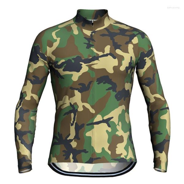 Racing Vestes Camo Qualité Long Cyclisme Maillot VTT Vélo Chemise Vélo Pantalon POUR HOMMES Porter Route Respirant Sport Top Moto Montagne