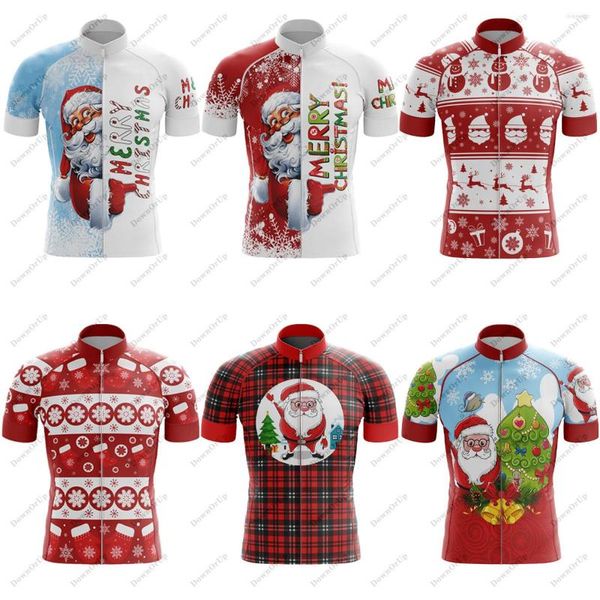 Chaquetas de carreras, ropa navideña para bicicleta, transpirable, de secado rápido, equipo de ciclismo para Hombre, camiseta para Hombre