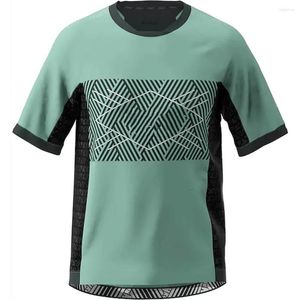 Vestes de course Custom Bike VTT Mountain Riding T-shirt à manches courtes Jersey Sublimation Polyester Hommes Cyclisme 2023 High Wear