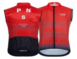 Vestes de course Vêtements de cyclisme Team Vest sans manches respirant coupe-vent Maillot De Cclismo coupe-vent PNS PAS NORMAL STUDIOS8548088