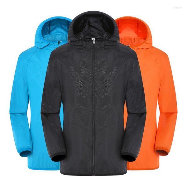 Chaquetas de carreras Ciclismo con capucha Hombres Montar Ciclismo Ropa impermeable Bicicleta Jerseys de manga larga Chaleco reflectante a prueba de viento Abrigo de viento Camping