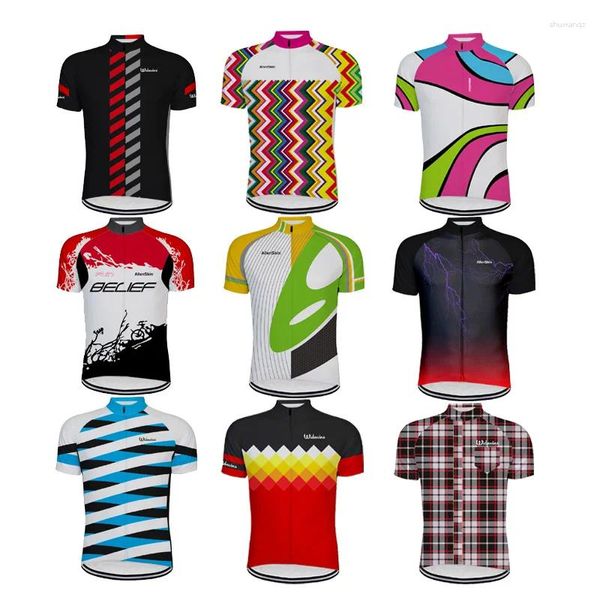 Jersey de ciclismo de carreras Jersey para hombres Bike Top Mtb Bicycle Shirt Mountain Road Ropa de manga corta Ciclista Ciclista de ciclista