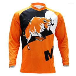 Racing Jackets Cycling Jersey MTB Downhill Bike Mountain Mountain Motorcycle Fitness Training Training Lange mouw T