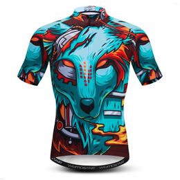 Racing Jackets Cycling Jersey Zomer Korte mouw Tops Mannen Rijden Sport MTB Bicycle Clothing Shirts Ropa Ciclismo Bike Jerseys