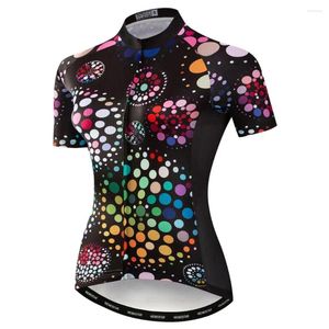 Racejassen Fietsshirts Dames Fietstops met korte mouwen Ademende fietsshirts MTB-kleding Sneldrogend