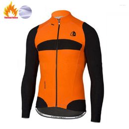 Racing Jackets Etxeondo Winter Thermal Fleece Jacket Cycling Jersey Lange mouw ROPA CICLISMO HOMBRE BICKEER SLAAG Fietskleding Maillot