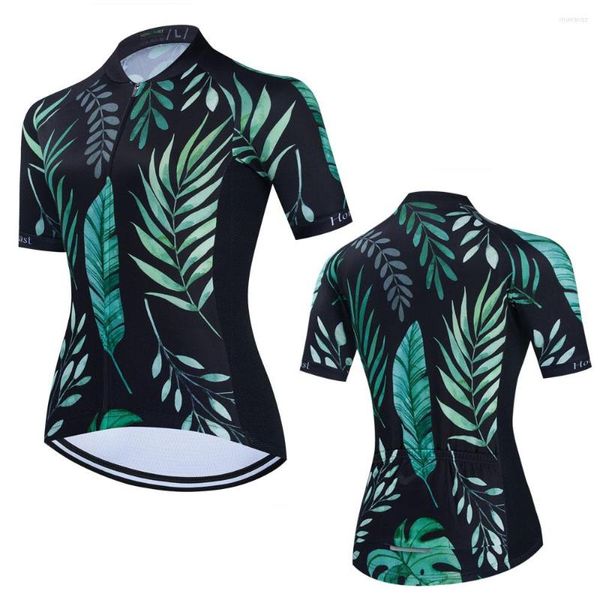 Vestes de course motif fantaisie maillots de cyclisme femmes été manches courtes vélo séchage rapide vêtements montagne route hauts