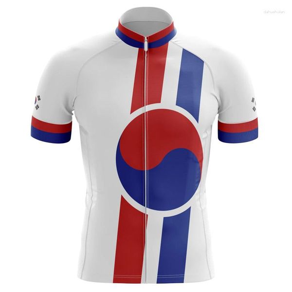 Racing Vestes Mode Corée du Sud Maillot De Cyclisme Hommes À Manches Courtes Pro Team 2023 Vélo Vêtements Kit VTT Chemises Vélo De Route Maillots Sportwear