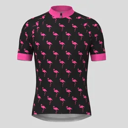 Chaquetas de carreras Flamingo Man Ciclismo Jersey Manga corta Camisa de bicicleta de verano Ropa de bicicleta Ropa de carretera de montaña Ropa transpirable MTB