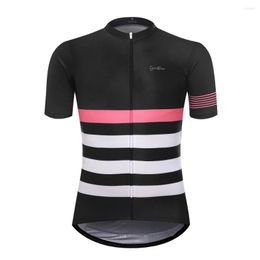 Vestes de course Geeklion 2022 Trois couleurs Maillot de cyclisme à séchage rapide à manches courtes Haut respirant Vêtements de sport d'équitation