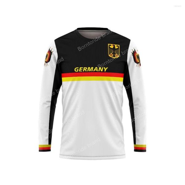 Chaquetas de carreras Alemania motocicleta Jersey hombres manga larga Moto XC GP bicicleta de montaña para Motocross MX DH BMX MTB camiseta ropa