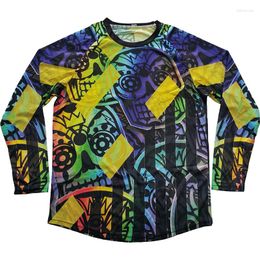 Vestes de course Ghost Cycling Long Motocross Jersey Jacket Bicycle Shirt VTT Bike Downhill Wear Vêtements Road Ride Mountain Tight Top