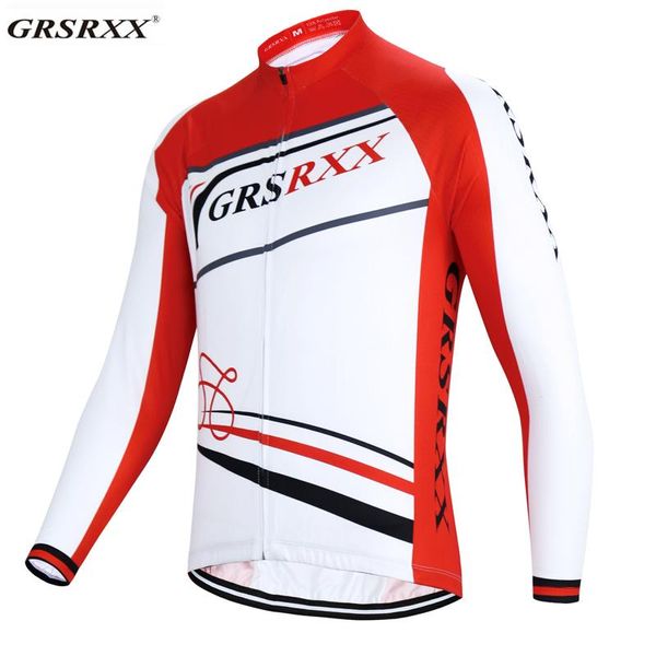 Chaquetas de carreras GRSRXX, camisetas de ciclismo para hombres, ropa de manga larga para primavera 2023, ropa deportiva transpirable para montar en bicicleta profesional para hombres