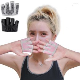 Chaquetas de carreras Gimnasio Fitness Medio dedo Guantes Hombres Mujeres Para Crossfit Entrenamiento Guante Levantamiento de pesas Culturismo Protector de manos