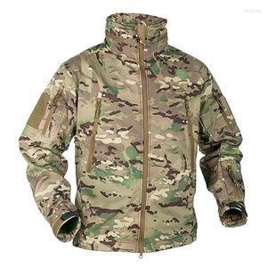 Racing Jackets Han Wild Combat Jacket Militaire Fleece Men Soft Shell Tactical Water Doive Army Camouflage Clothing Multicam Wind Breakers