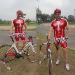 Racing jassen hoogwaardige aangepaste rode spier sublimatie man fietsjersey fiets mtb shirts printen