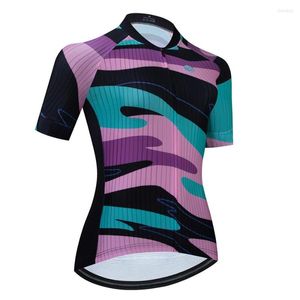 Racing Jackets Hoogwaardig pro-team Summer Cycling Clothing For Women 2023 Race Fit Bike Jersey Korte mouw Vocht Wicking Maillot