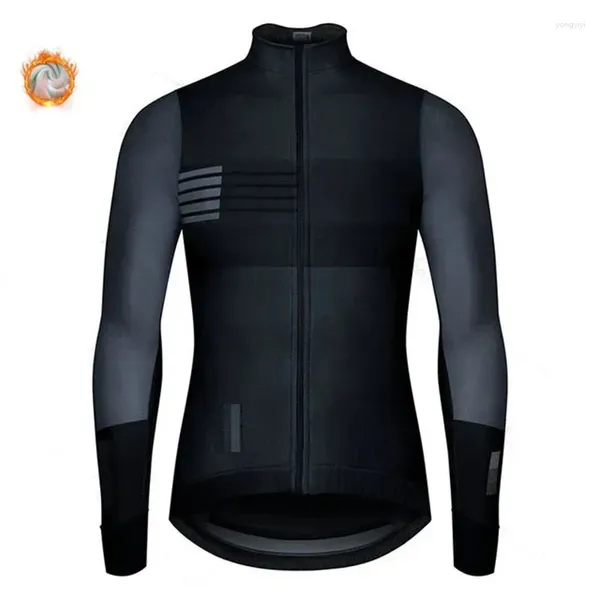 Vestes de course Hombre Thermal Winter Jersey Bike Wear Veste cycliste Ciclismo Espagne 2024 Long Maillot Vêtements Sleeve Fleece Ropa Bicycle