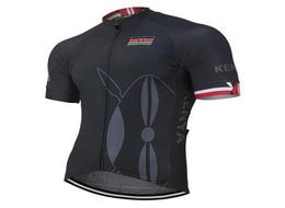 Jackets de carreras Kenia 2021 Equipo Summer Summer Outdoor Black Cycling Jersey Bicycle Wear Bike Road Road Mountain Cops Clothing Breatable6742808
