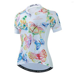 Vestes de course KEYIYUAN 2022 maillot de cyclisme femmes manches courtes vtt vélo chemise été vélo vêtements Blusa Ciclismo Feminina Camisas