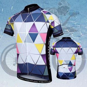 Vestes de course KEYIYUAN 2022 Hombre hauts à manches courtes chemises de vélo de montagne veste de vélo avec poches