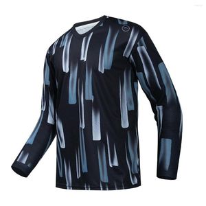 Chaquetas de carreras KEYIYUAN 2023, ropa de ciclismo para hombres, camiseta de descenso, camiseta de manga larga para bicicleta de montaña, Camiseta para Mtb, Camisa para exteriores