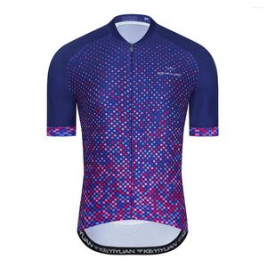 Racing Jackets Keyiyuan grappige heren fietsen jersey fiets topcyclus kleding korte mouw fietsen shirt mtb sportkleding tenue velo homme