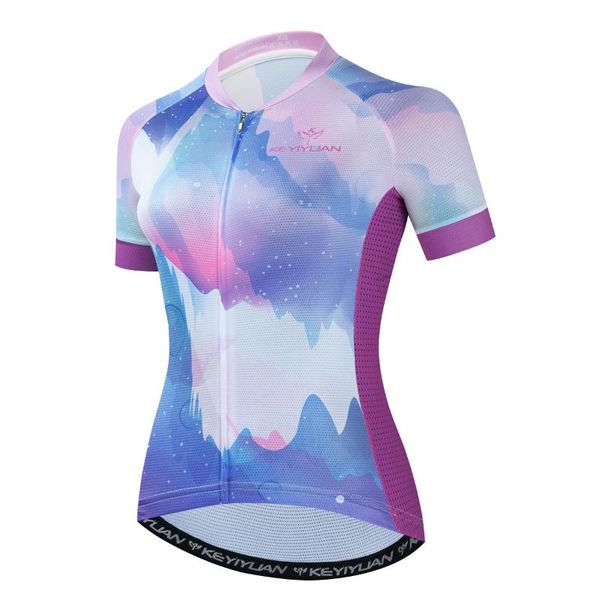 Vestes de course KEYIYUAN dames portent des vêtements vtt femme court VTT Maillot Cyclisme Roupa De Ciclista Feminina