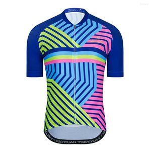 Racing Jackets Keyiyuan Men Korte mouwen fietskleding Exquise Outdoor Sports Shirts Mountain Bikes Een verscheidenheid keuzes MTB Shirt