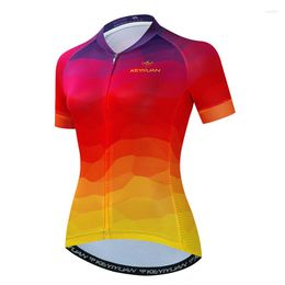 Chaquetas de carreras KEYIYUAN Camisa de ciclismo para mujer Ropa de MTB Ropa de bicicleta de carretera Jersey Ciclismo Mujer Maillot Cyclisme Femme Wielrenkleding Dames