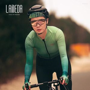 Racing Jackets Lameda fietsentrui voor vrouwen lange mouwen ademend snel droge MTB Road Bike Top Summer Spring Professional kleren
