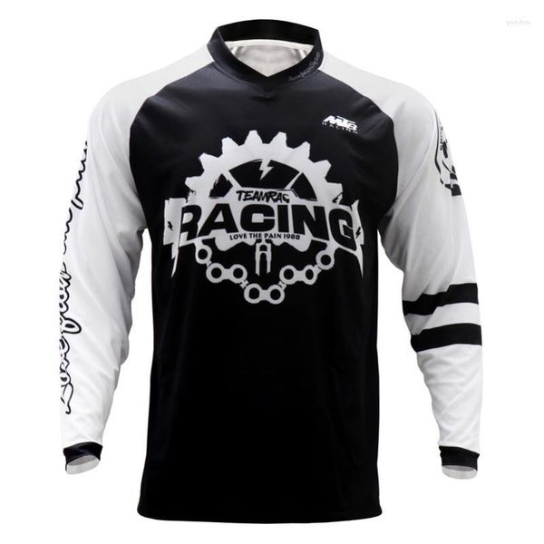 Racing Vestes Manches Longues Moto Cool Dry Top T Shirt MBX VTT Porter Motorcross Vélo Jersey Sublimé Léger Vêtements