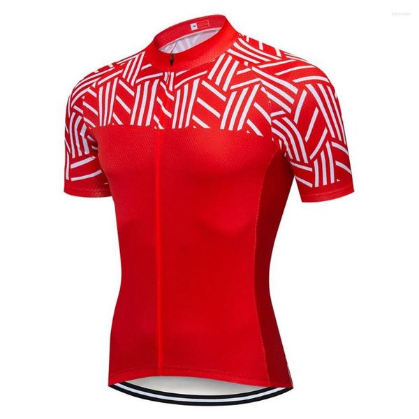 Racing Vestes Hommes 2023 Cyclisme Jersey Vélo Équipe D'été À Manches Courtes Descente VTT Vélo Vêtements Ropa Ciclismo Maillot À Séchage Rapide Chemise