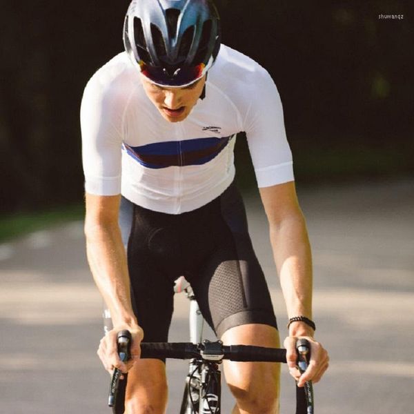 Vestes de course hommes professionnel été cyclisme sweat compétition montagne route vélo à manches courtes porter avec des shorts arrière