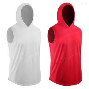 Chaquetas de carreras para hombre, chaleco de secado rápido, Sudadera con capucha, camisetas sin mangas, sudaderas Unisex, ropa de bicicleta de Fitness, culturismo