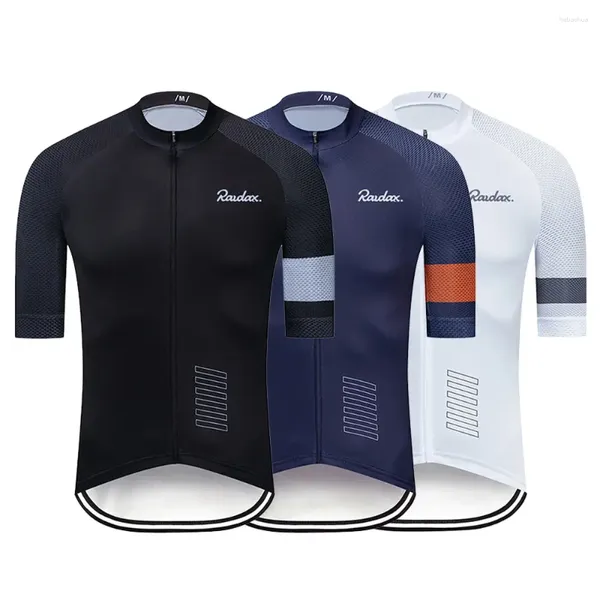 Camisa de ciclismo para hombres Racing Jackets 2024 Summer Road Bike Mangas cortas Avencables Jersey Mountain UV Protection Sportswear